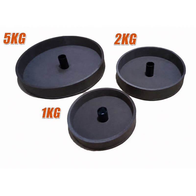 KIT 3 FORMAS PARA ANILHAS DE CONCRETO – 1KG + 2KG + 5KG