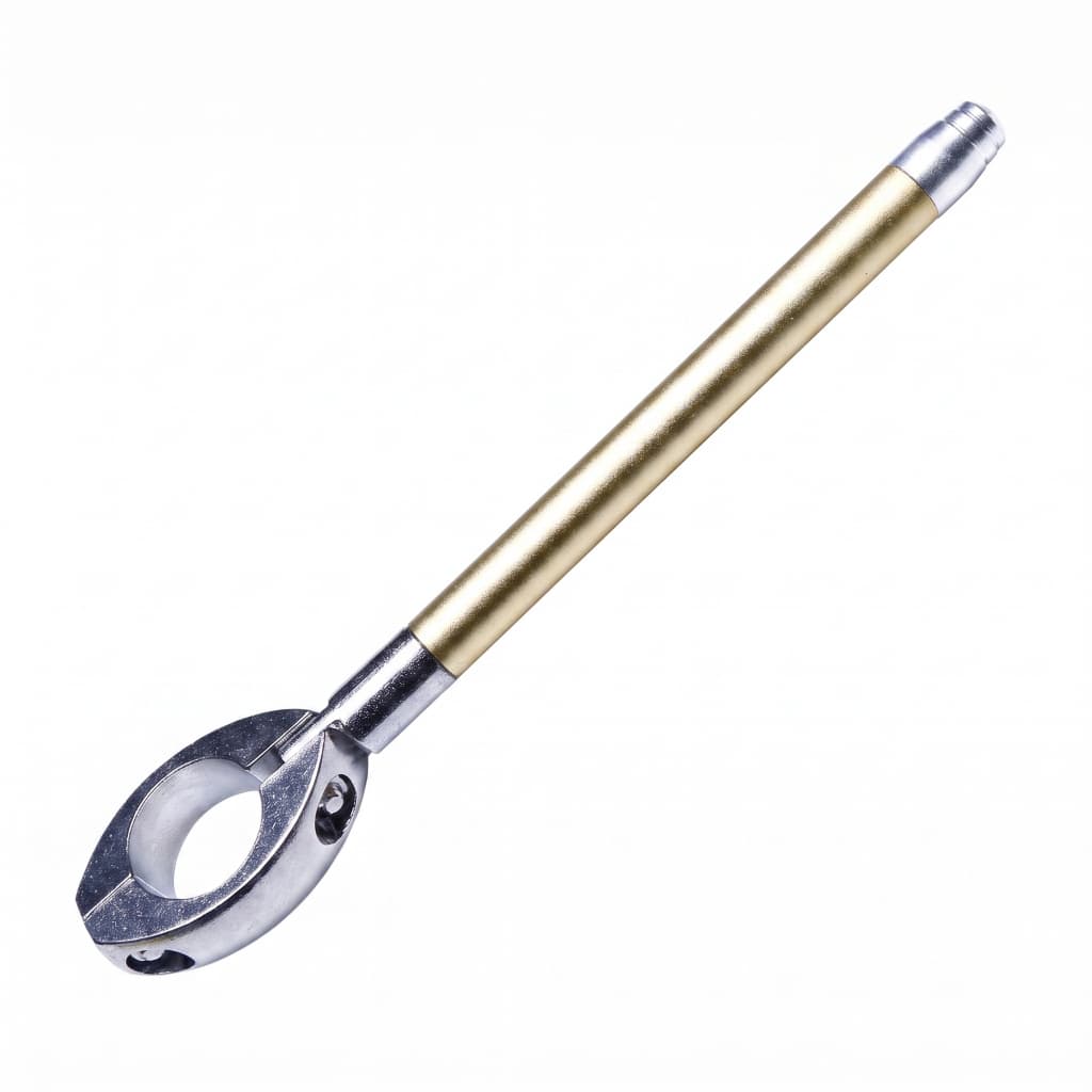 Antena Corta Pipa Para Moto Guidão Spencer 7 Estágios Retrátil Dourado
