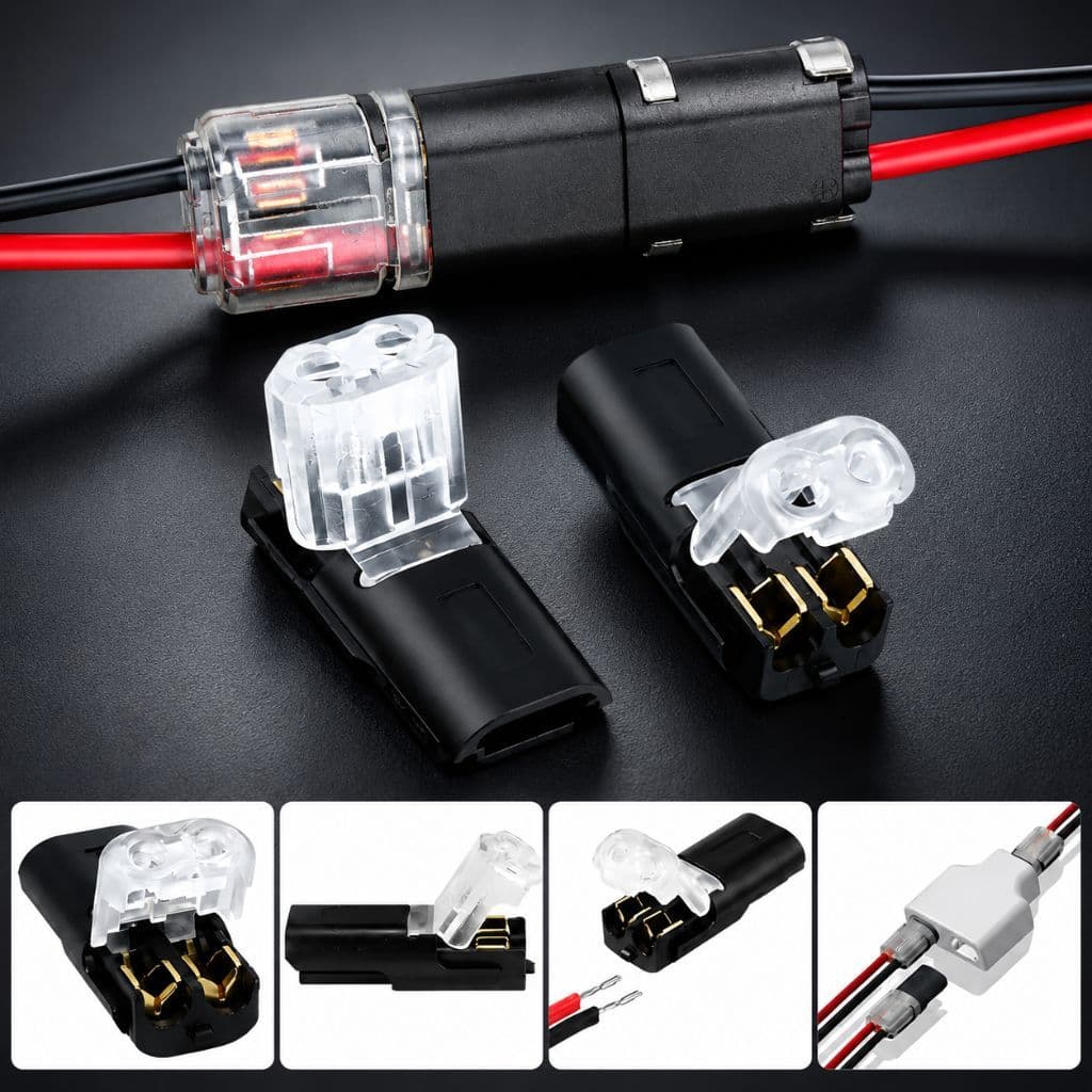 Kit 10 Conector Emenda Rápida Clipe Para Fios Cabos Som Automotivo e Elétrica