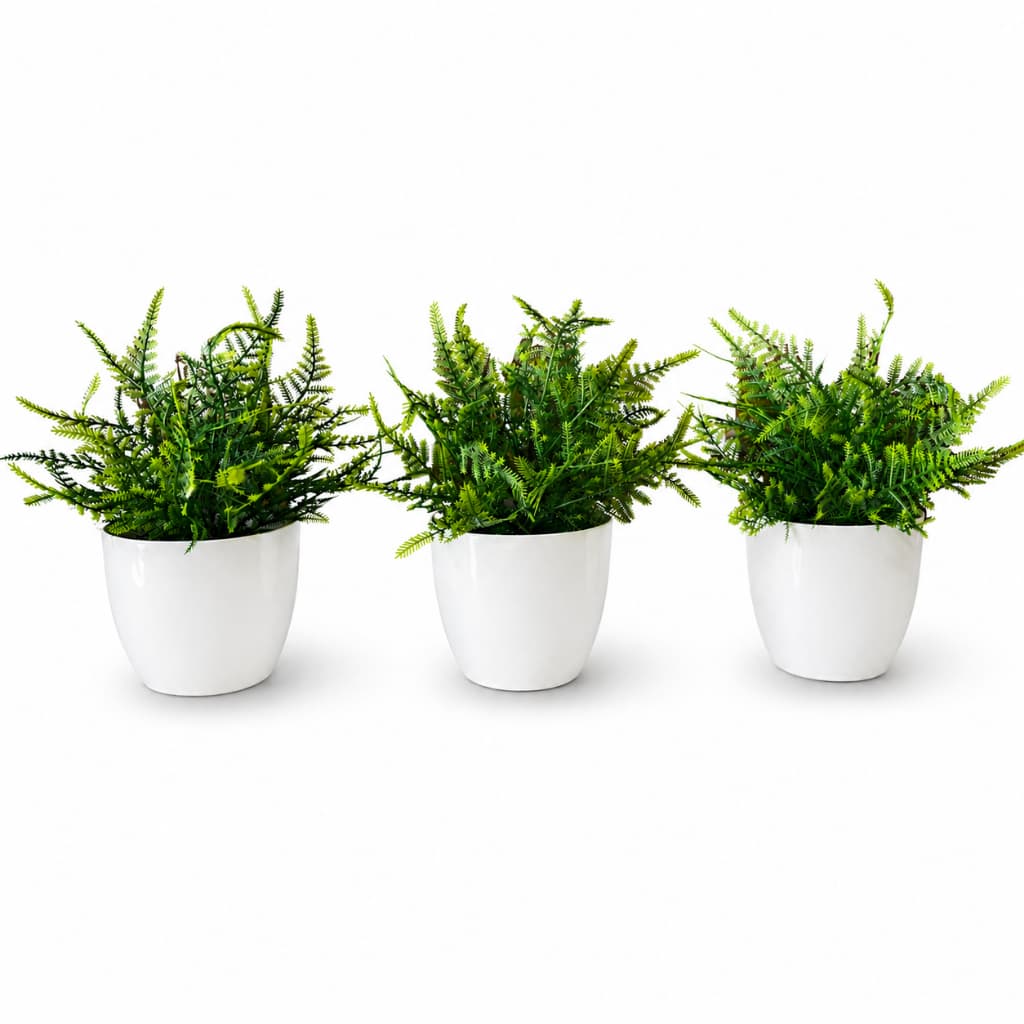 Planta Decorativas Kit 3 Vasinhos Arranjo Artificial C/ Flor
