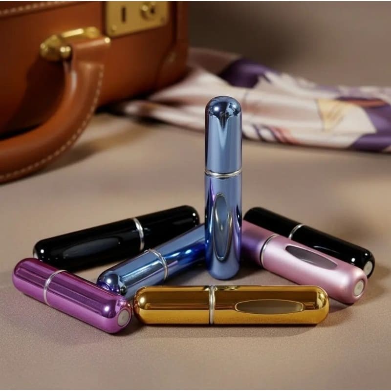 Porta Perfume Mini Frasco Portátil Spray 5ml Bolsa Viagem Recarregável