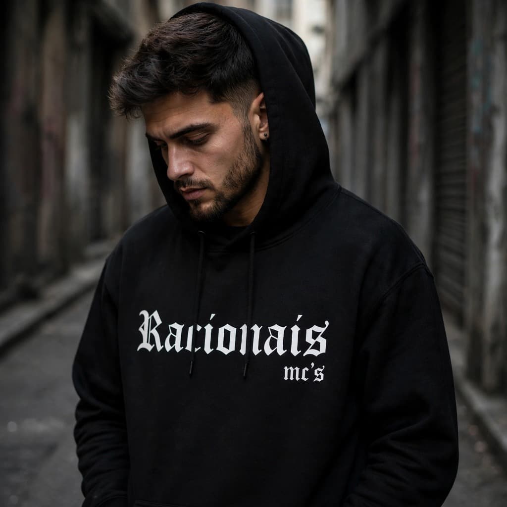 Moletom Canguru Rap Racionais Mcs Blusa de Frio Blusão Casaco Com Capuz E Bolsa Unissex Confortavel Quente