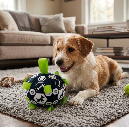 Bola De Pelúcia Com Sino Brinquedo Interativo Cães Gatos Filhotes Estimula Curiosidade E Diversão