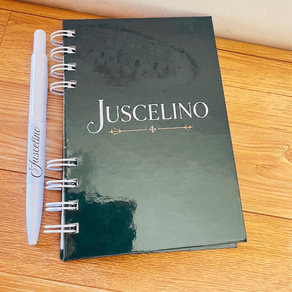 Mini caderno A6 personalizado com opção de caneta - lembrancinhas - MIMO - Personalize a capa como quiser- TCC