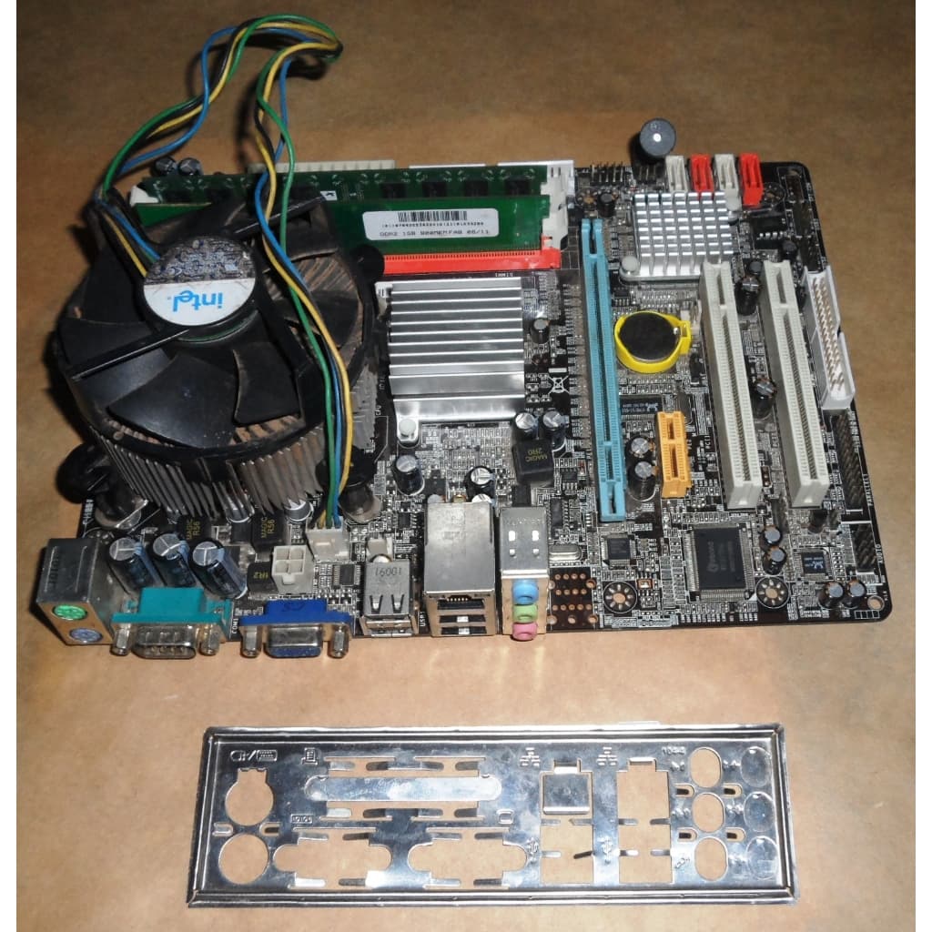 Placa Mãe Jetway G41JT1D2-LF + Processador 2.7Ghz + 3 GB de memoria + Espelho + Cooler/Dissipador
