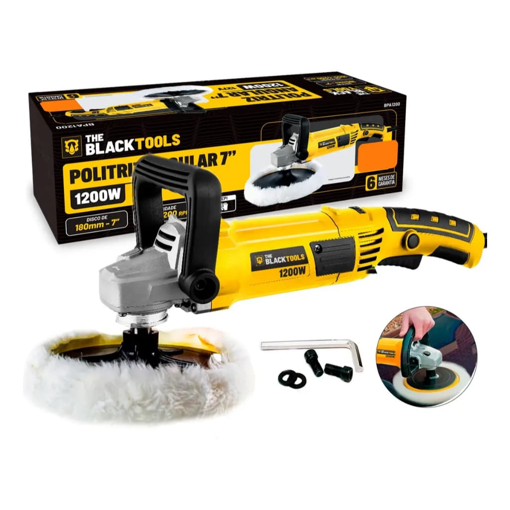 Politriz Automotiva Angular Profissional 7 1200w Bpa1200 220V