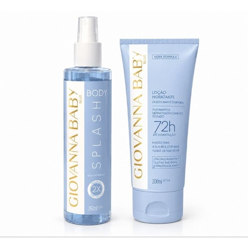 Kit Giovanna Baby Blue Body Splash 260ml + Loção 200ml