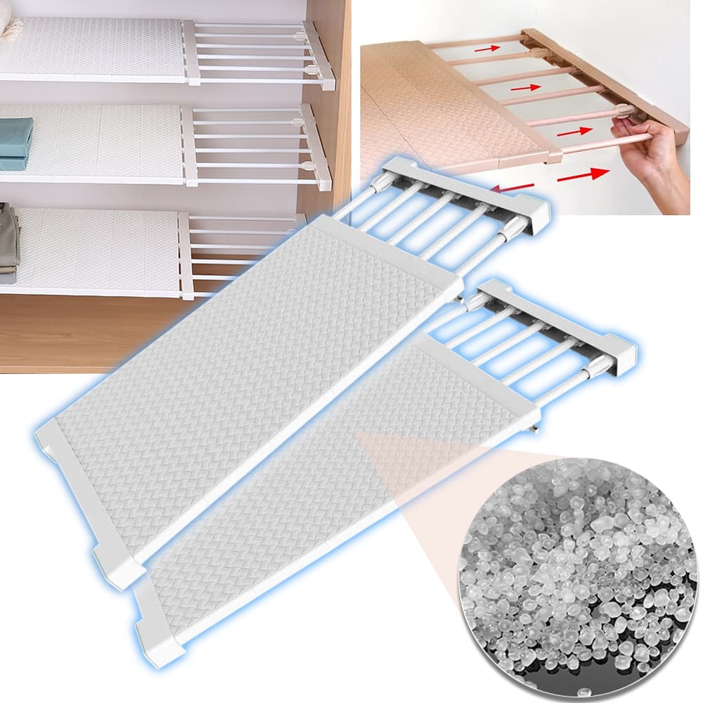 Organizador Prateleira Inteligente Retrátil portátil Prateleira Space-Saving Cozinha Roupeiro Prateleiras Titulares