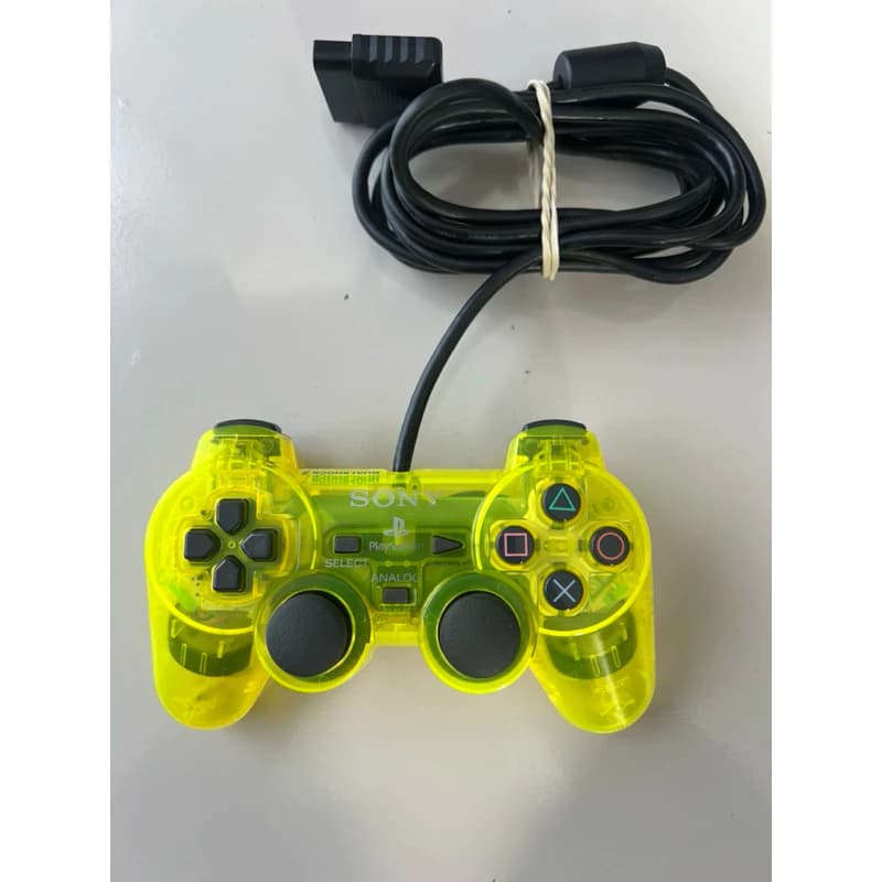 Controle Original Sony PS2 Amarelo Limão Funcionando 100%
