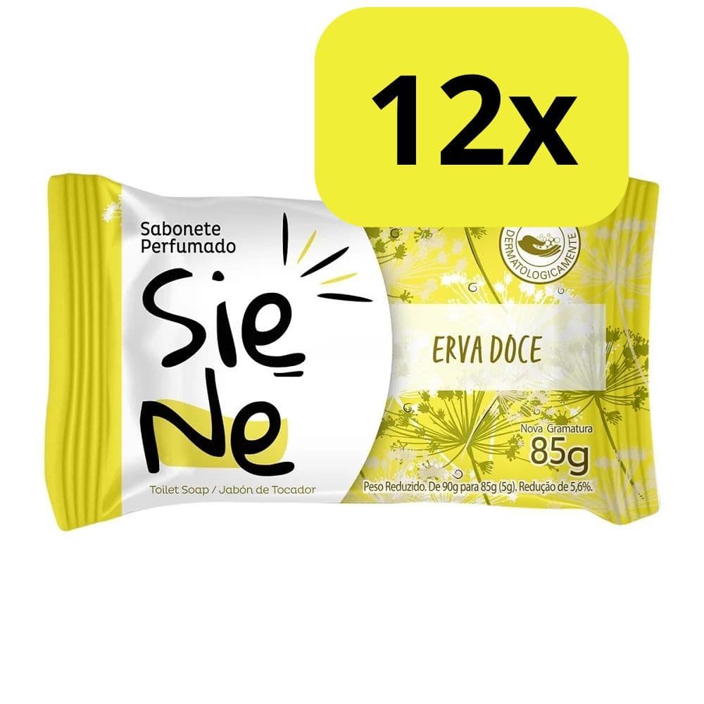 Kit 12 un. Sabonete Siene Erva Doce 85g cada