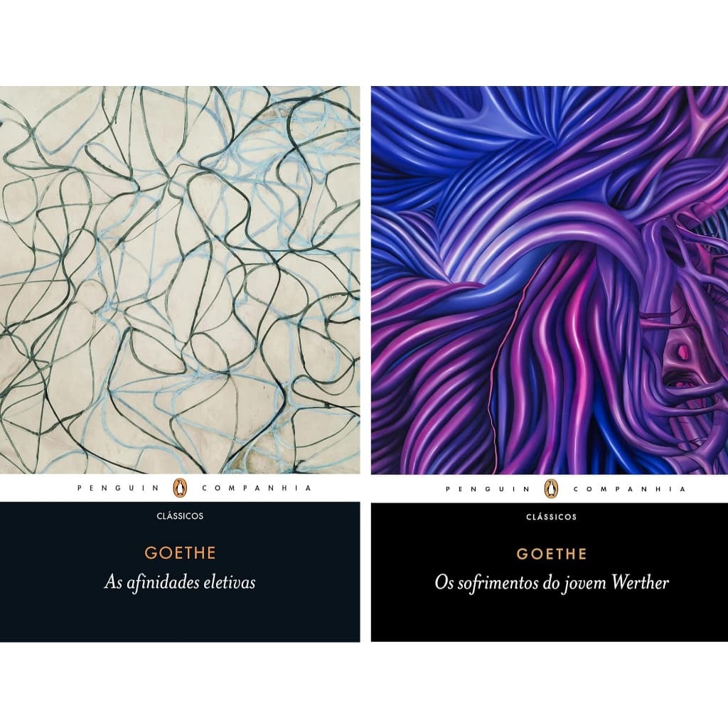 KIT Livros Goethe – As Afinidades Eletivas + Os Sofrimentos do Jovem Werther (NOVOS e LACRADOS)