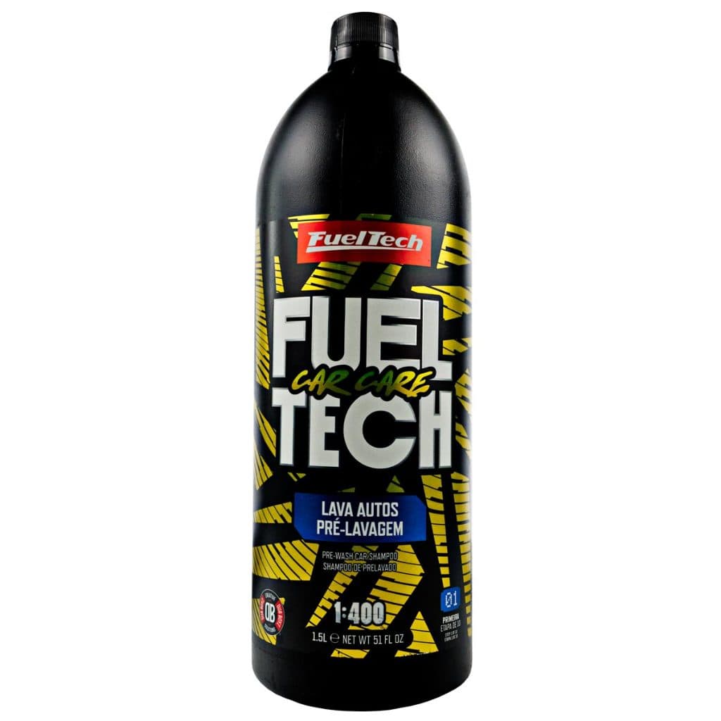 Shampoo Automotivo FuelTech CarCare para Pré Lavagem Desengraxante Alcalino - 1.5 Litros