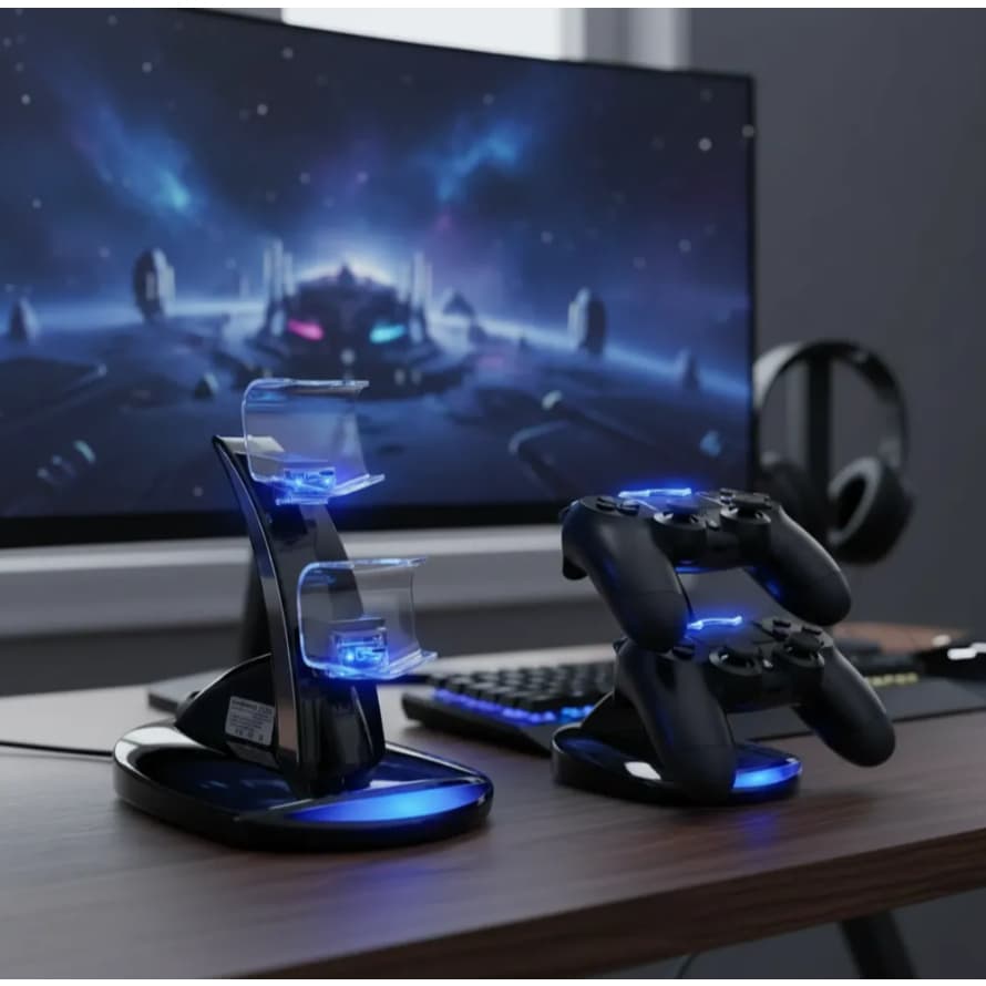 Carregador Duplo OIVO P4002 para Controle PS4 Dock USB Original