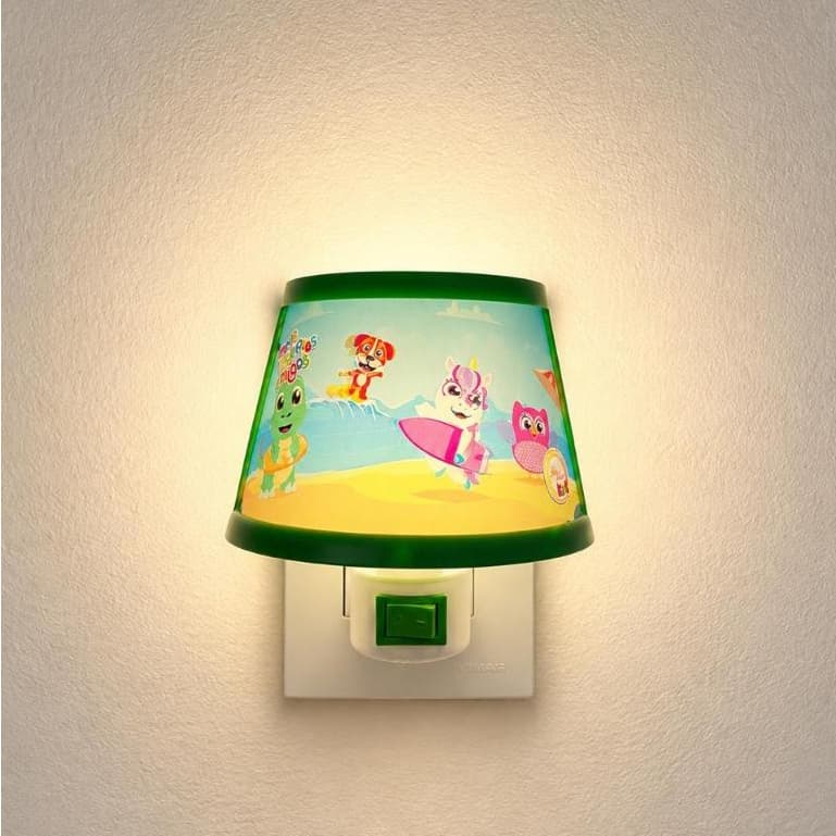 Abajur 3D LED Infantil Meus Melhores Amigos | Luz Noturna para Quarto de Criança Bivolt