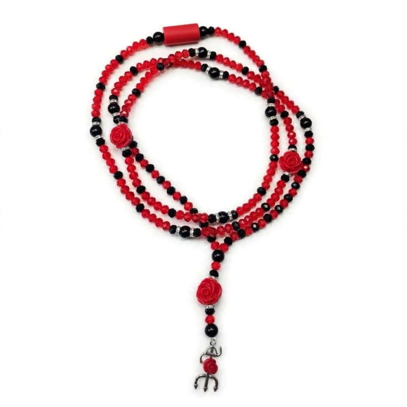 Guia Pombagira Luxo 65cm facetado 6mm vidro, umbanda quimbanda candomblé