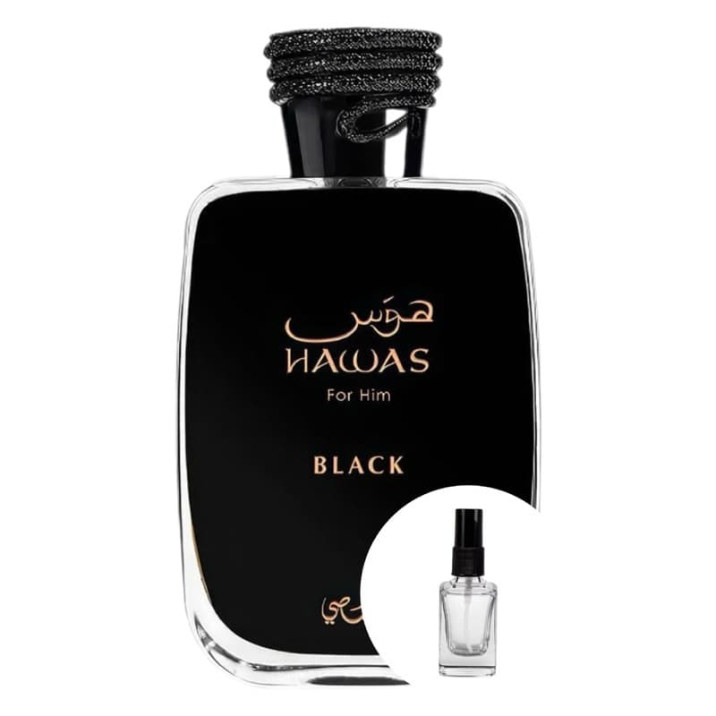 Perfume Masculino Hawas Black Aromático Frutado Marcante Perfume Árabe