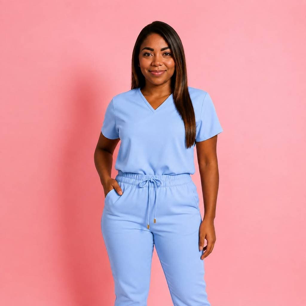 PIJAMA CIRÚRGICO/ SCRUB SIMPLES + BORDADO COM NOME E PROFISSÃO