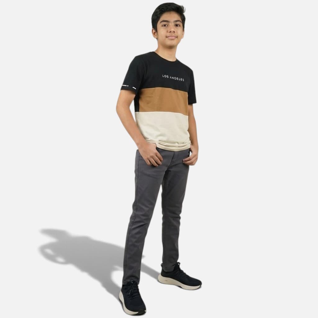 Calça Jeans Masculina Tamanho 16 Cinza Slim Reta Básica Casual Moderna 4 Bolsos