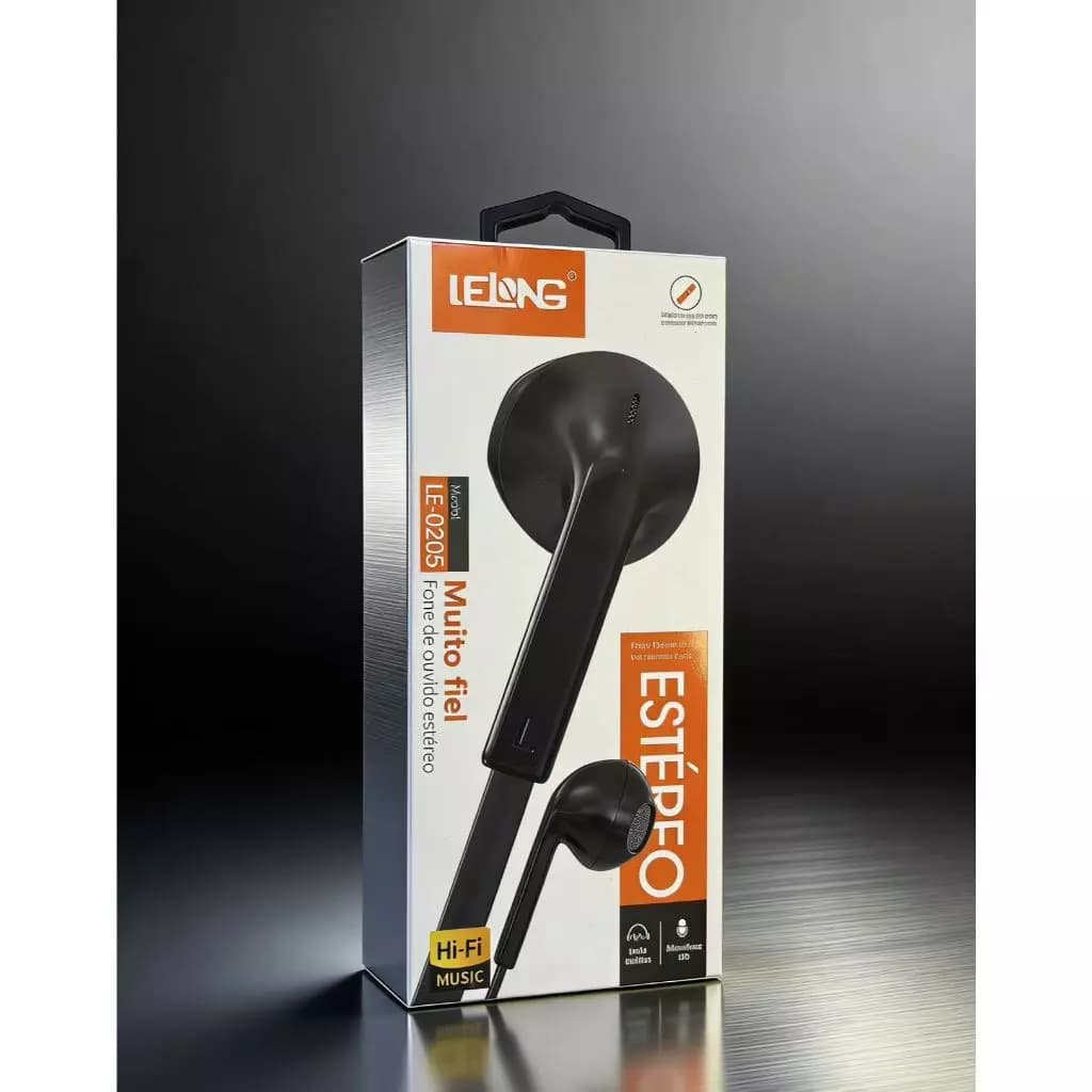 Fone de Ouvido Lelong LE-0205 com Fio