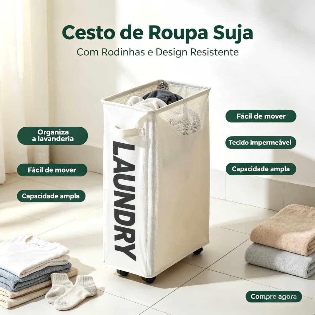 Cesto de roupa suja Cesto de roupa suja dobrável moderno Cesto de armazenamento de grande capacidade