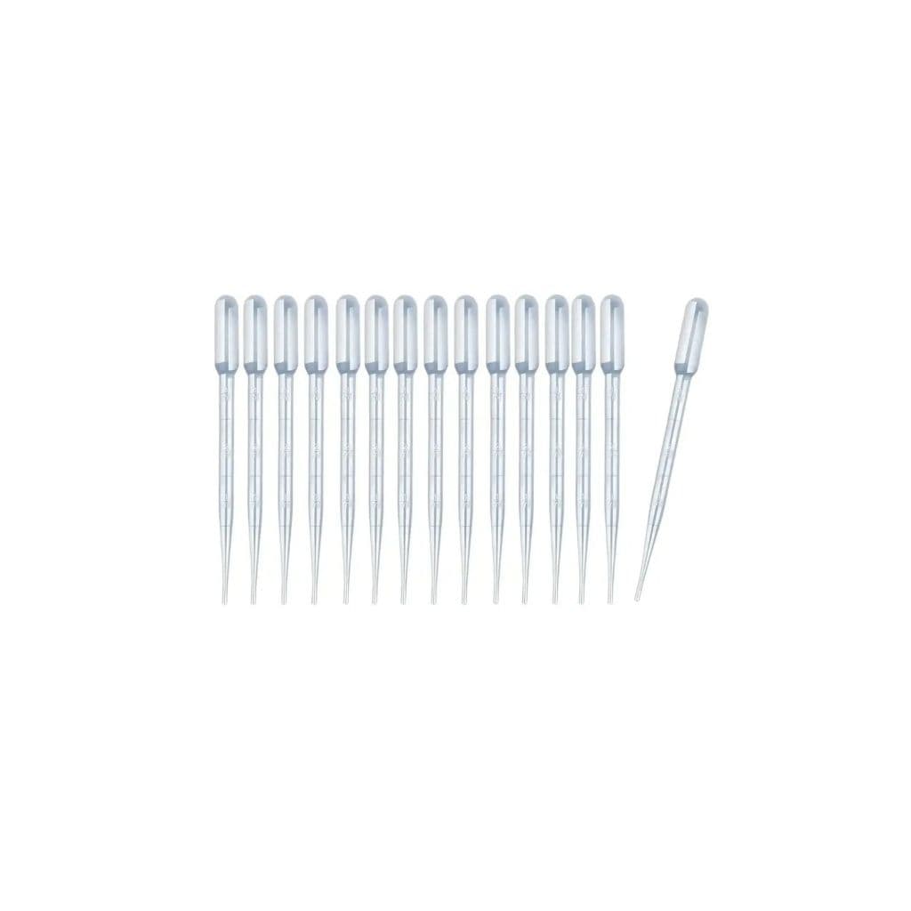 Kit 15 Pipetas Dosadora 3ml Graduada p/ Laboratório Cozinha Reagentes Fertilizantes Cultivo Indoor Grow Led
