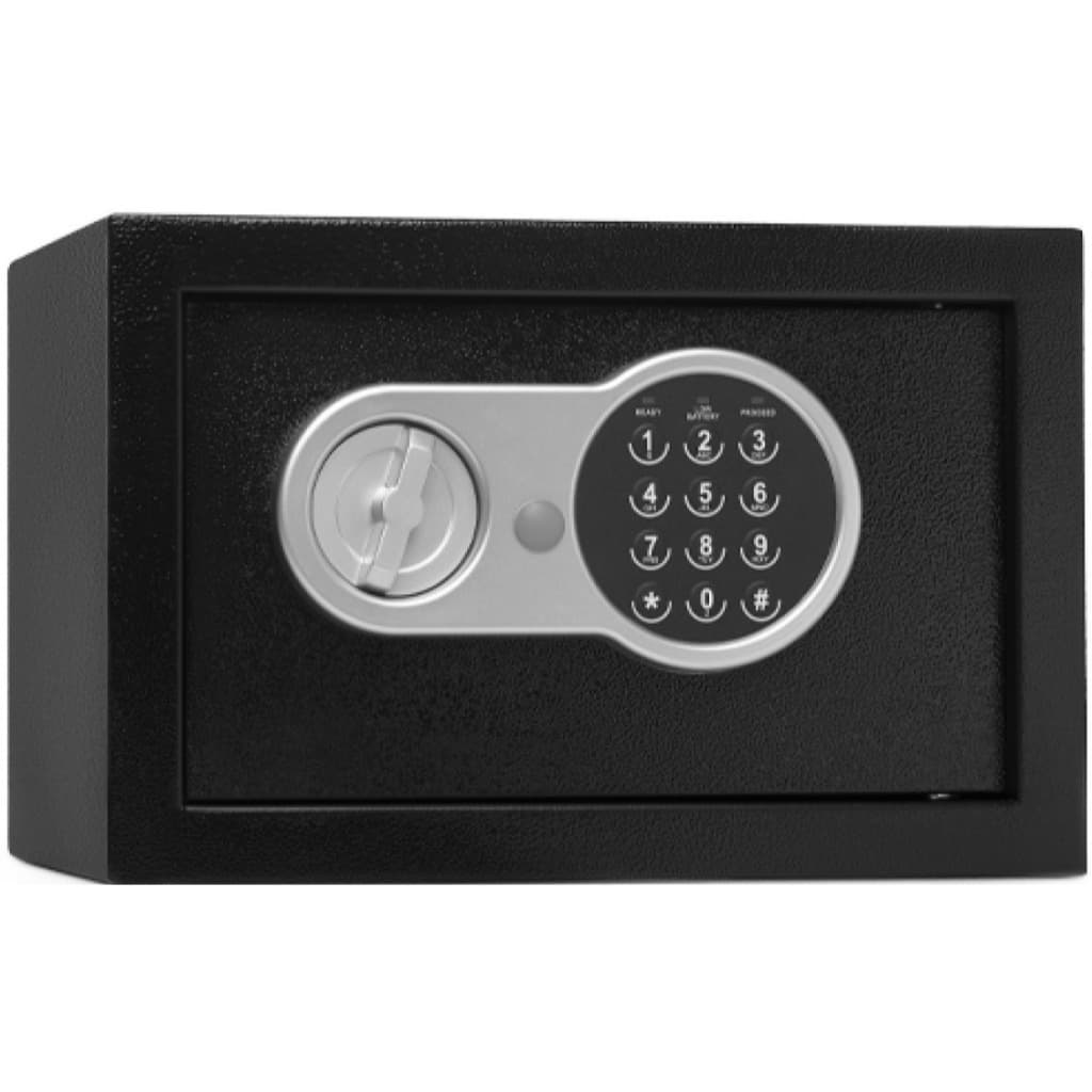 Cofre Digital 200l Preto Grande Segurança Com Senha Preto 25x36x25