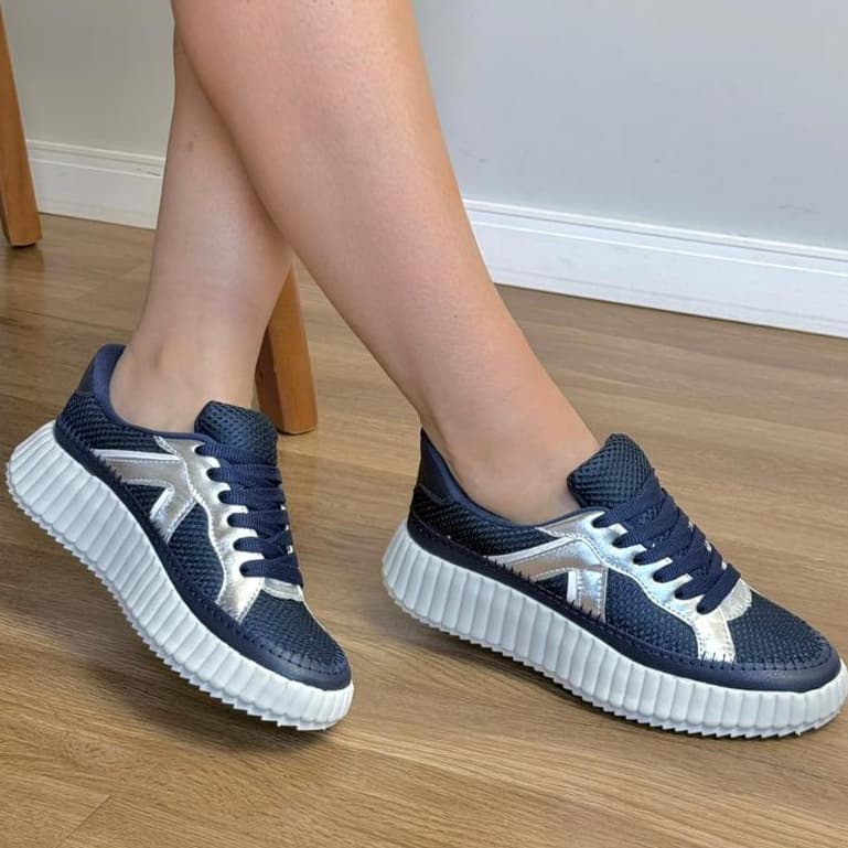 Tênis Feminino Moderno Casual Plataforma Solado Alto Estiloso Fashion