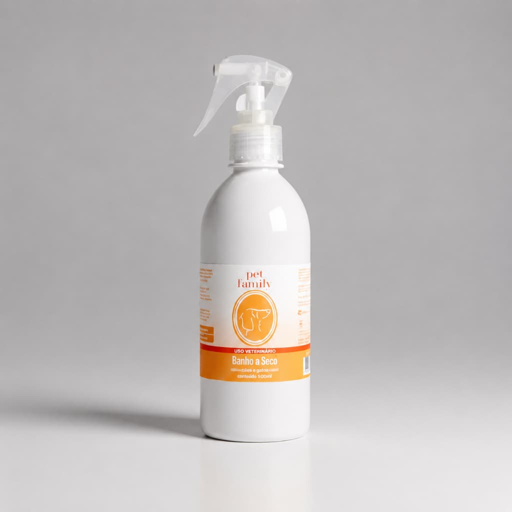 Banho A Seco Spray Higienizador Para Cães E Gatos Pet Family