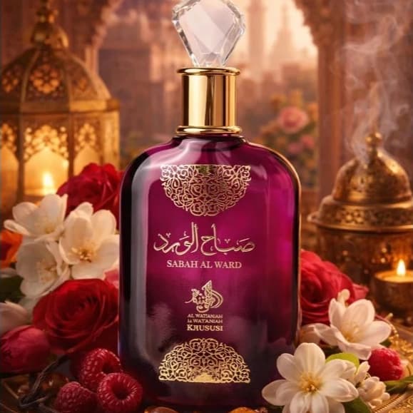 Perfume Arabe Al Wataniah Feminino Sabah Al Ward (ENVIO Agora)Eau de Parfum 100ml