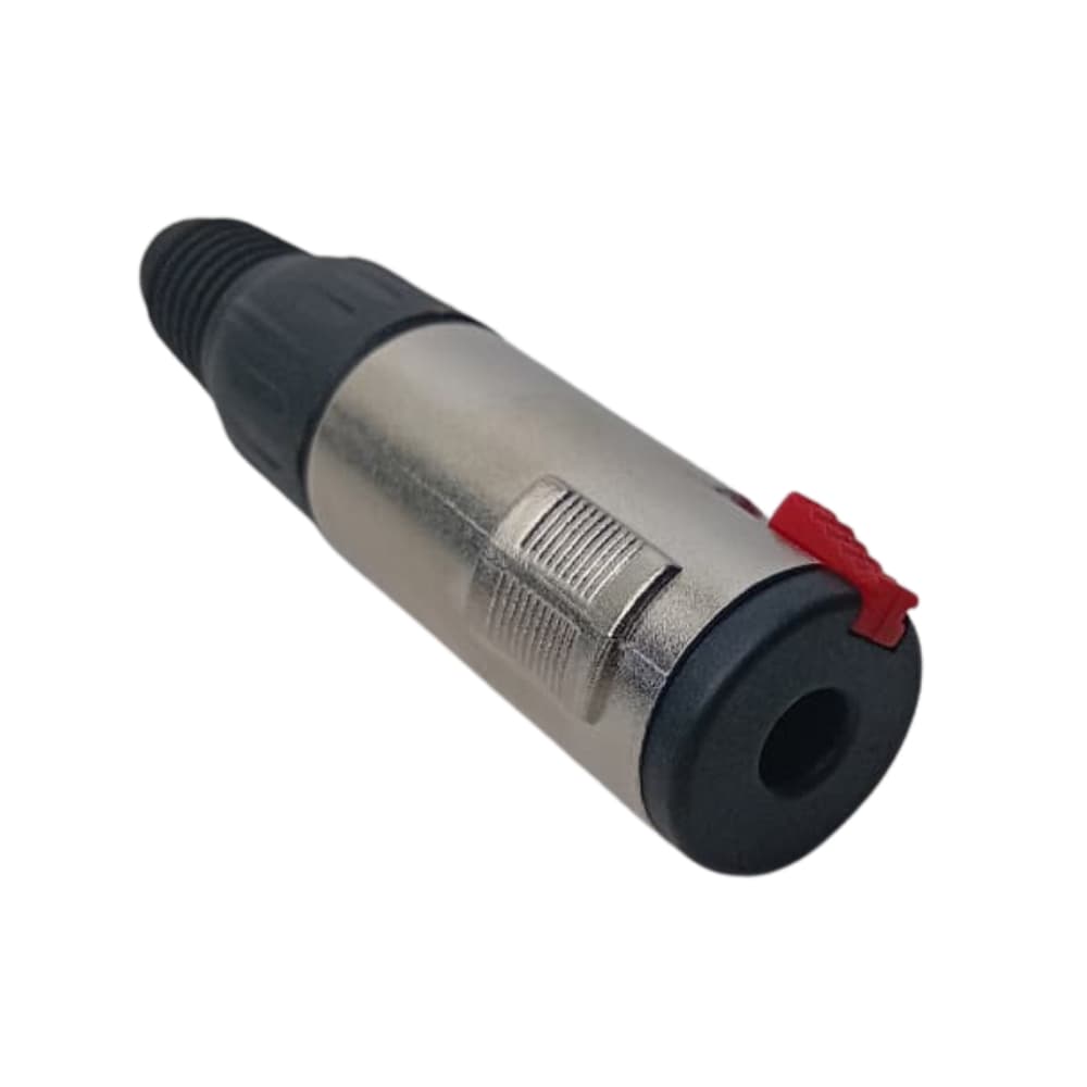 Conector Jack P10 Hj071 Fêmea Com Trava