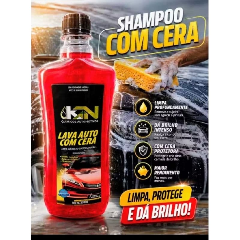 Shampoo Automotivo Com Cera KN 500ML
