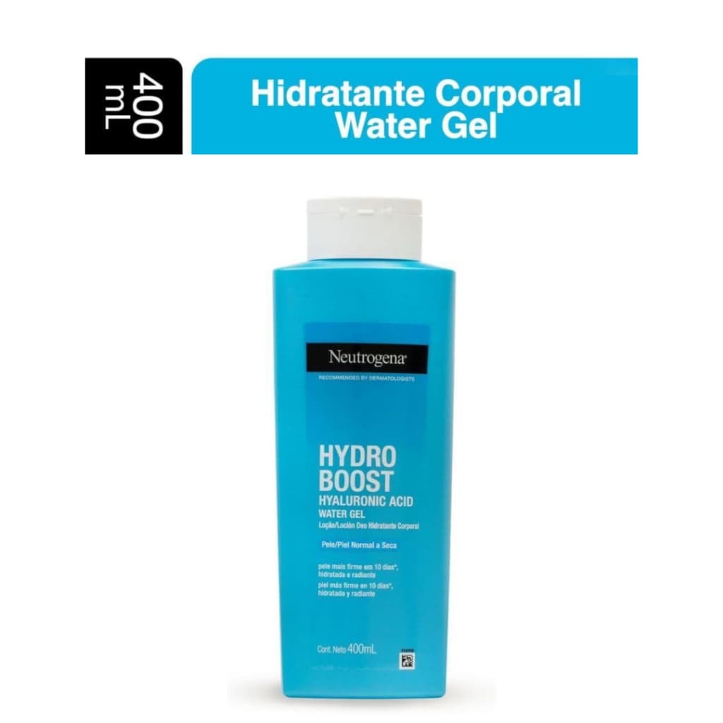 Creme Gel Corporal Neutrogena Hydro Boost 400ml Ácido Hialurônico Testado Dermatologicamente