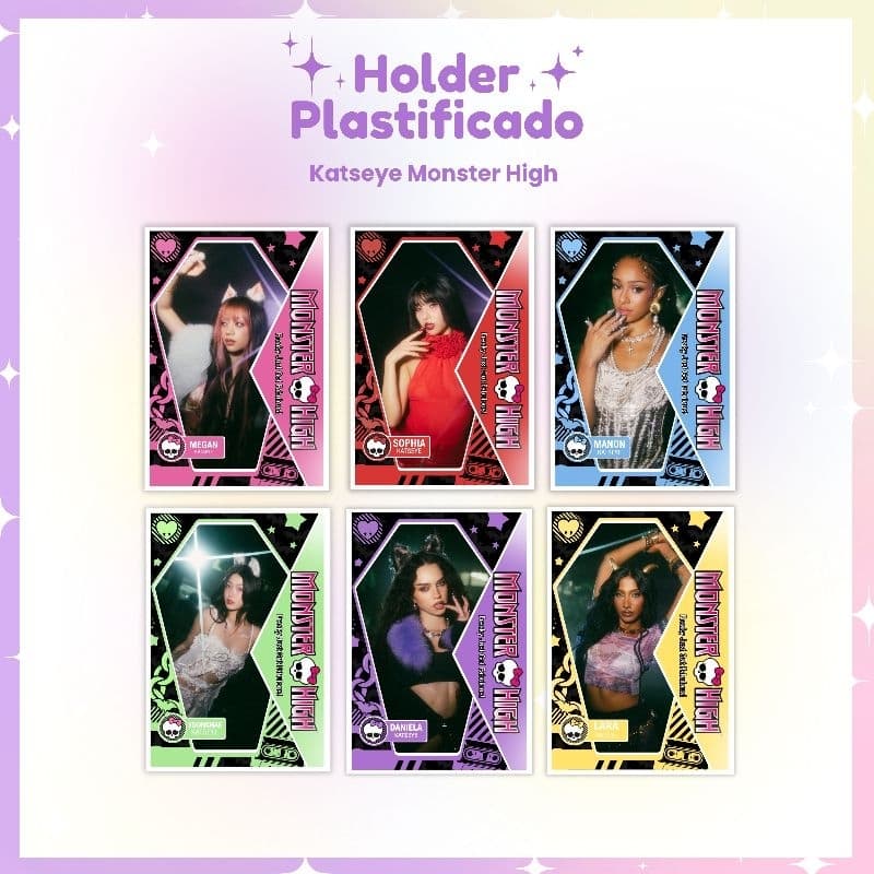 Holder Plastificado Katseye Monster High - Escolha seu UTT (LEIA A DESCRIÇÃO)