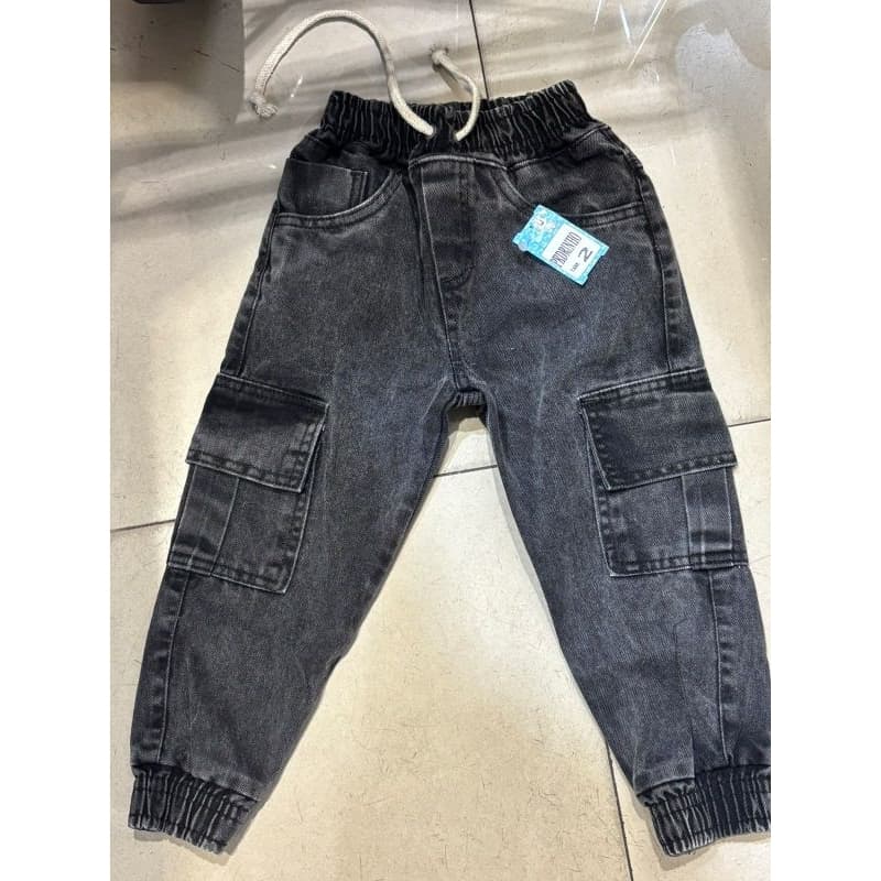 Calça Jeans jogger cargo modelo infantil e juvenil