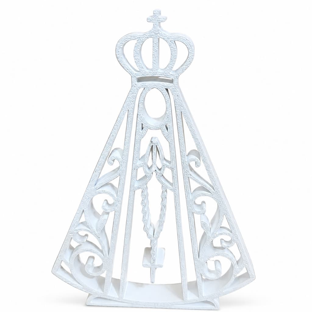 Escultura Decorativa Nossa Senhora Aparecida Religiosa Minimalista