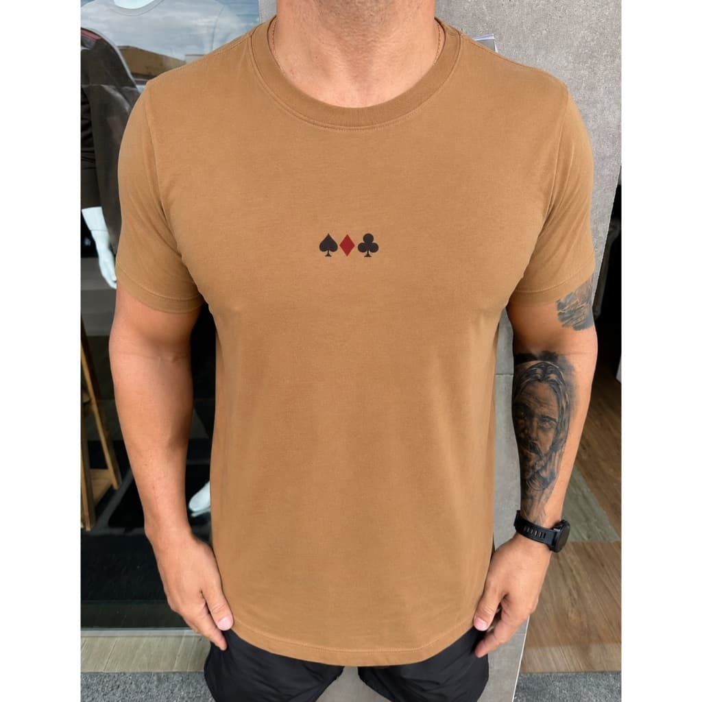 Camiseta Masculina Básica Confortável Moda Casual Premium Ref R26 a R50