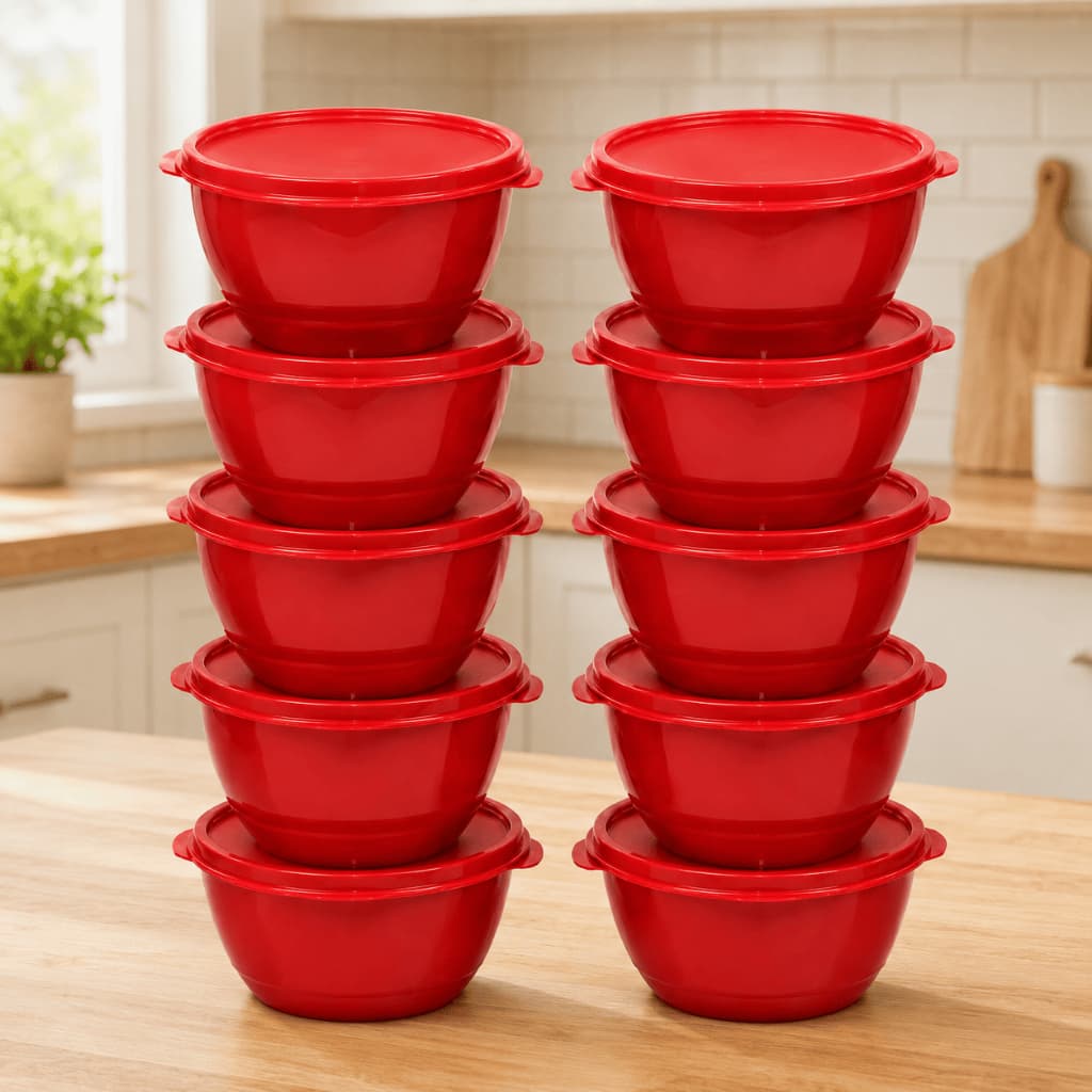Kit 10 Potes de Plástico 750ml Organização Cozinha