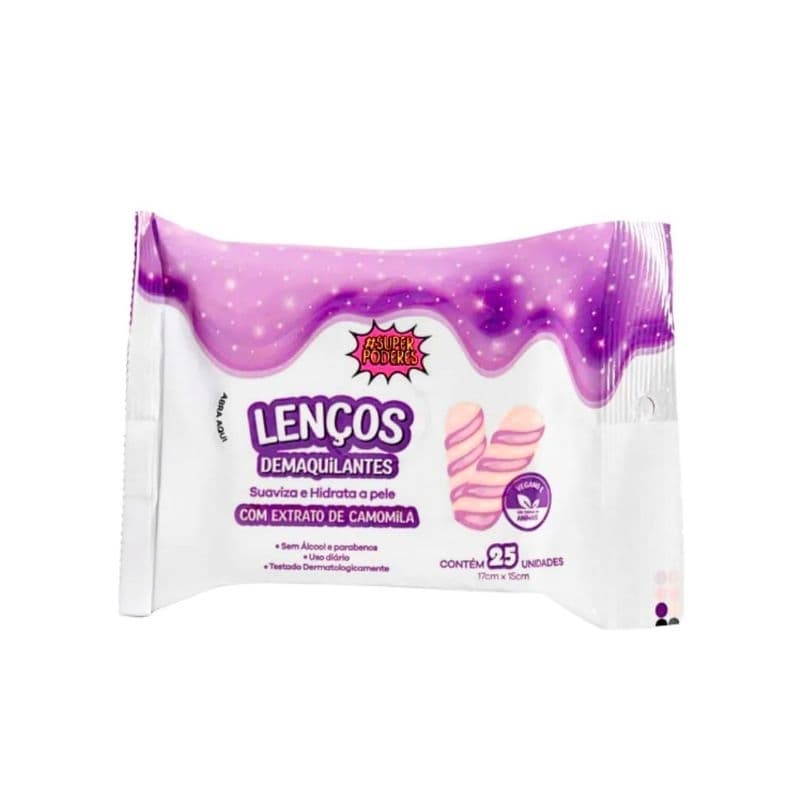 Lenço demaquilante marshmallow-Super poderes