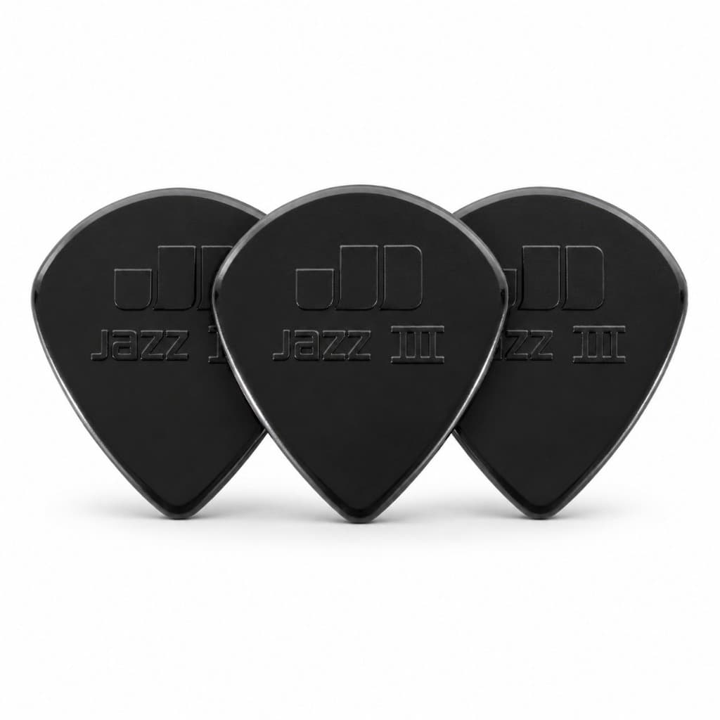 Kit 3 Palhetas Joyo Jazz III Para Guitarra Violão 1,38mm