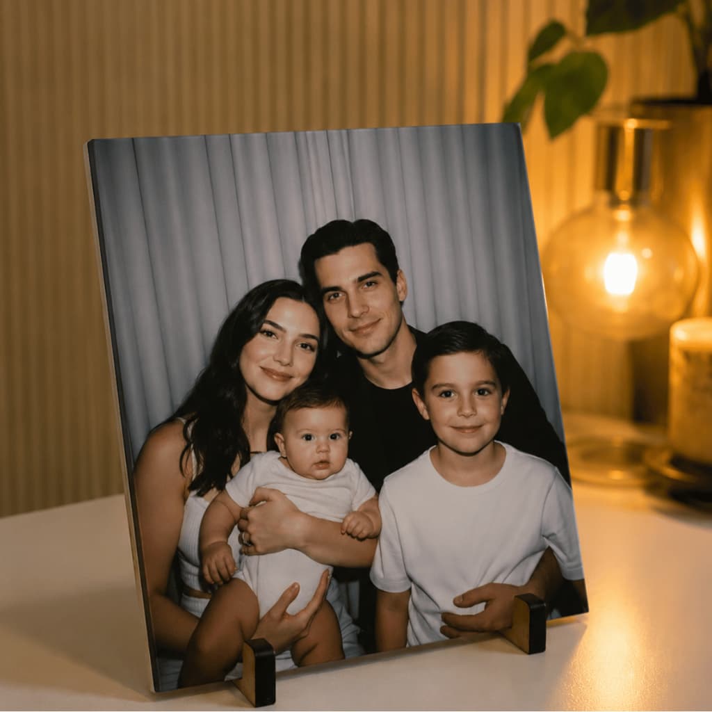 Quadro de Mesa Personalizada Com Sua Foto | Porta Retrato 15x15cm Personalizado