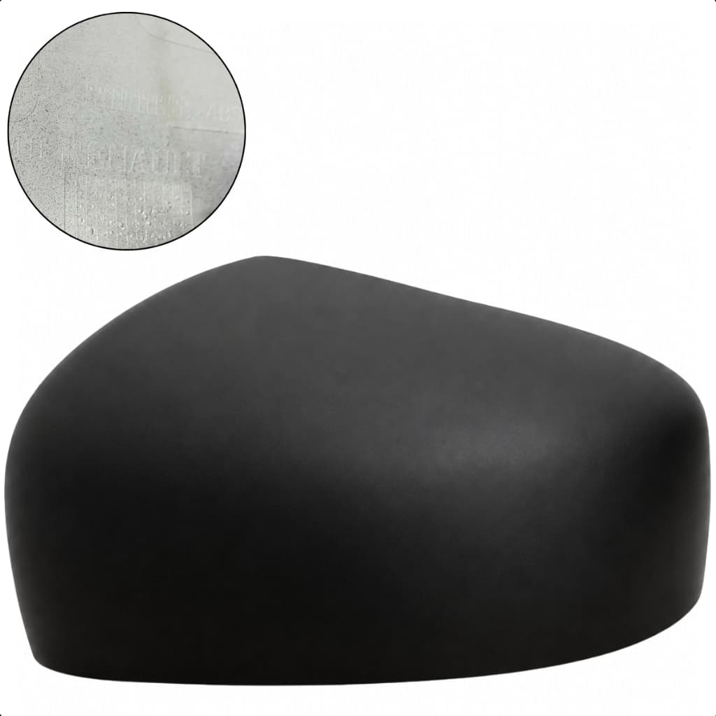 Capa Retrovisor Lado Esquerdo Motorista Renault Kwid  2017 a 2023 Preto Fosca Original