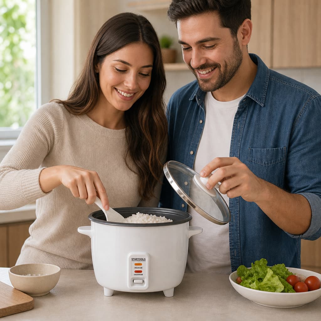 Panela De Arroz Elétrica 1,3L Arroz Soltinho Perfeito Cozinha Rápida E Prática Para O Dia A Dia 220V