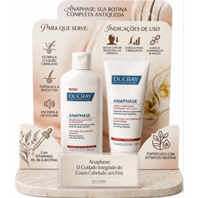 Kit Shampoo e condicionador Antiqueda Anaphase,200ml cada.