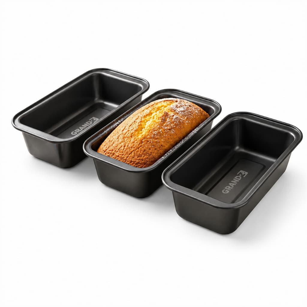 Forma De Pão Bolo Inglês Antiaderente Teflon Assadeira Pão Caseiro Cuca Torta Brownie Lasanha Forno Air Fryer Aço 25CM