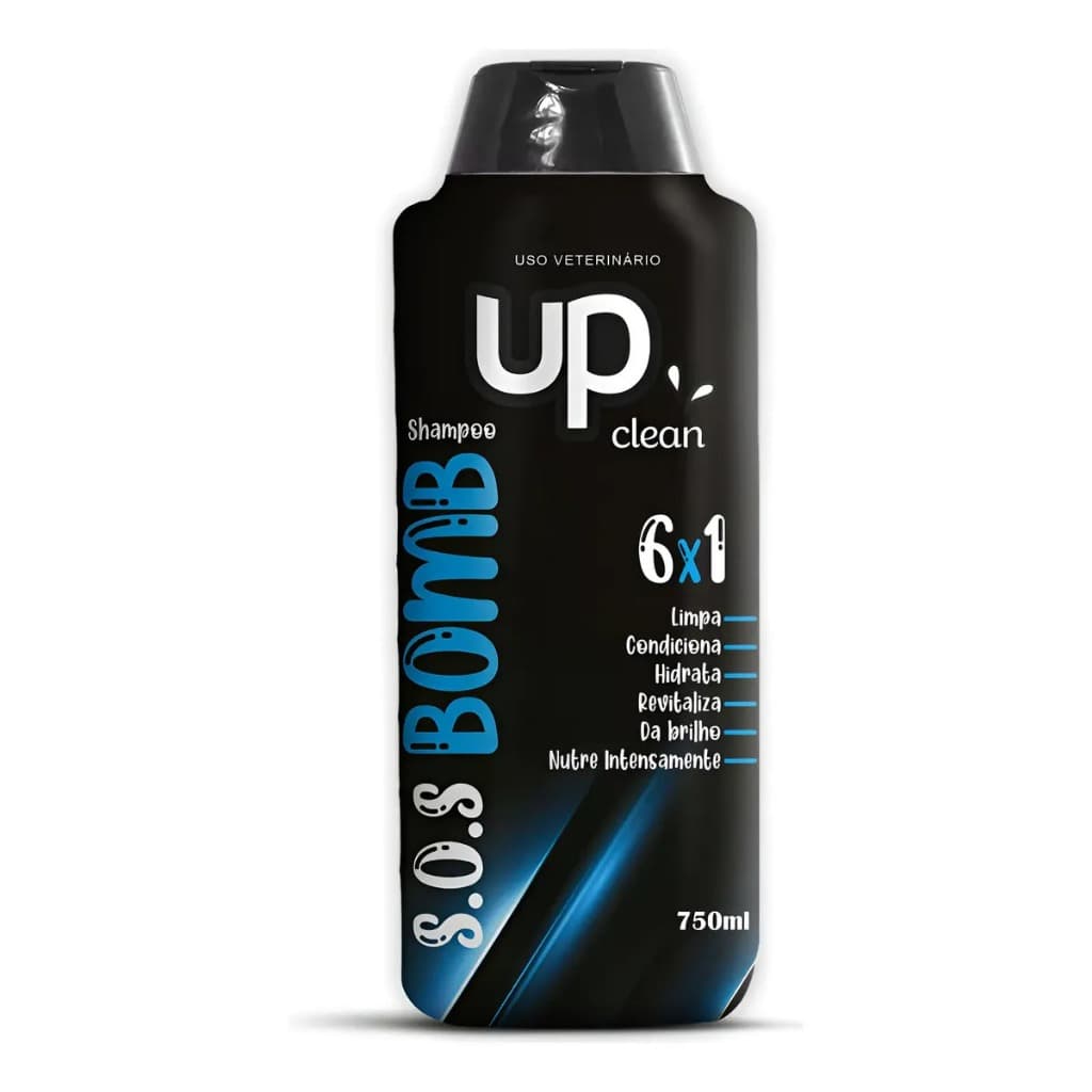 Shampoo 6 em 1 Cachorros e Gatos Super Cheiroso 750ml Up Clean