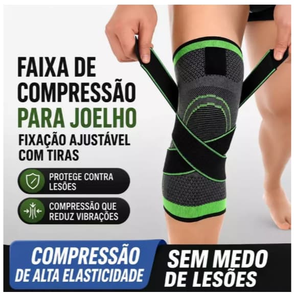 joelheiras e tornozeleira e cotoveleira de compressão tensor alívio de dor no joelho CONP-010