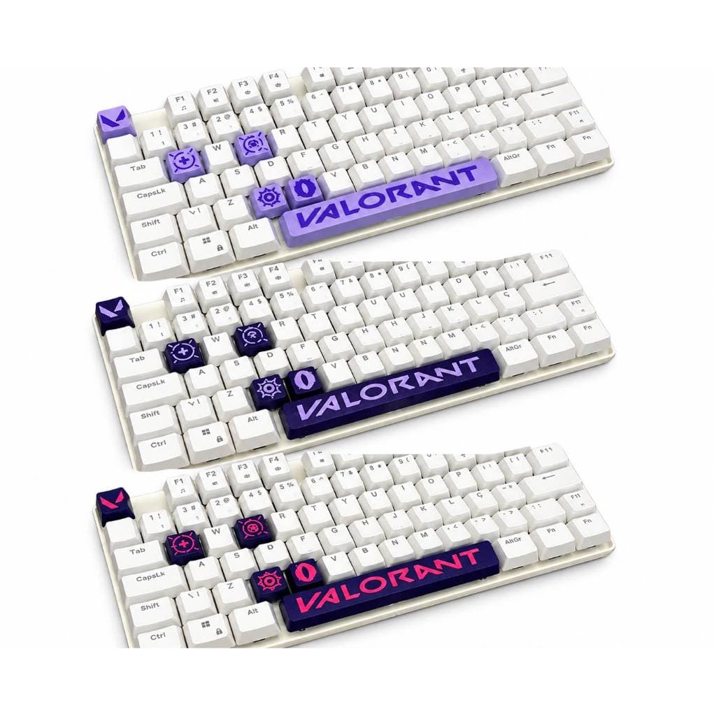 Keycap Valorant Reyna kit com 6 p/ Teclado Mecânico Gamer