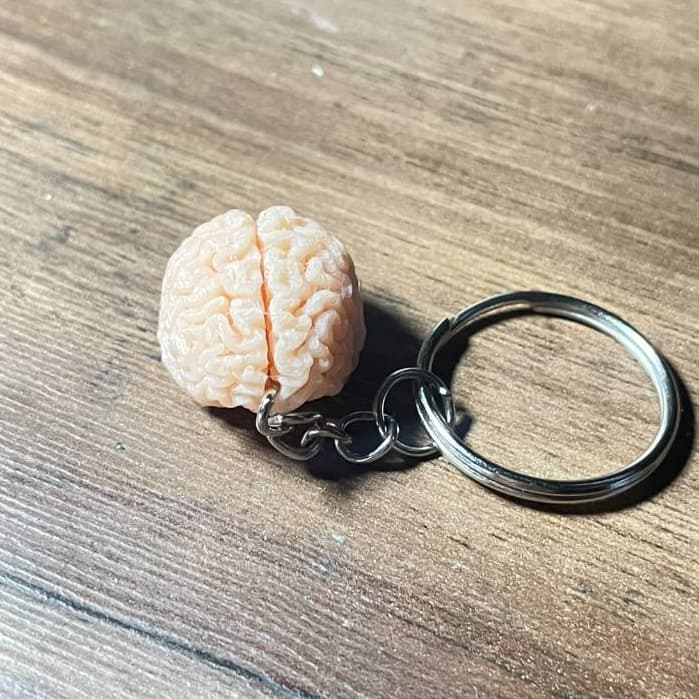 Chaveiro Cérebro Anatômico 3D - Miniatura Realista