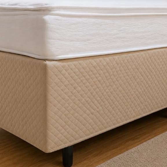 Saia para Cama Box Matelada - Design Moderno Visual Sofisticado Conforto Elegância Protege Base Box