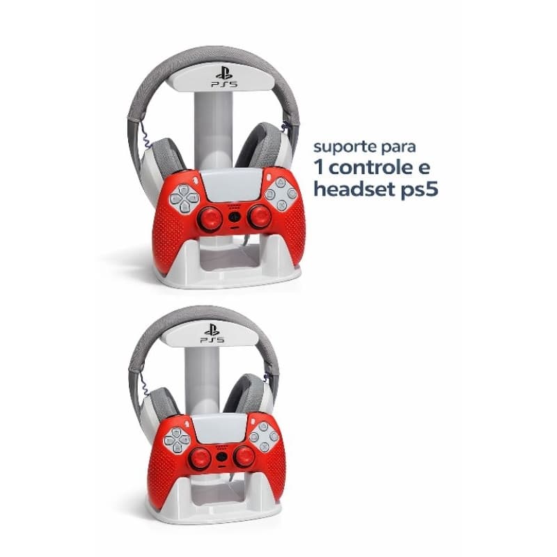 suporte para controle e headset ps5
